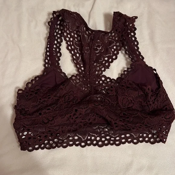 Aerie Burgundy Bralette - Picture 3 of 5